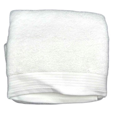 HOLA 和樂家居 克萊歐 尊爵埃及棉浴巾 棉紗 86 x 150cm  經典白  1條