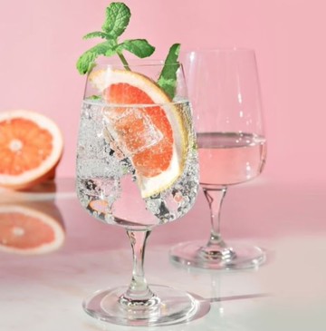 波蘭KROSNO 摩登水晶高腳杯-380cc