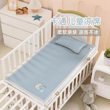 a類母嬰級涼席涼豆豆兒童夏涼席卡通童席刺繡嬰幼兒涼席廠家直供