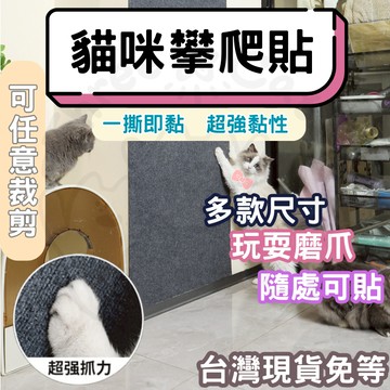 【12HR台灣出貨】免運 貓爬墊 隨意剪貼 貓爬貼 逗貓神器 耐磨 耐抓 不掉屑 貓爬架 貼墻貓抓板 貓咪攀爬 貓抓板