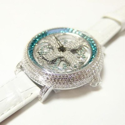 アンコキーヌ ネオ 40mm バイカラー ミニクロス シルバーベゼル