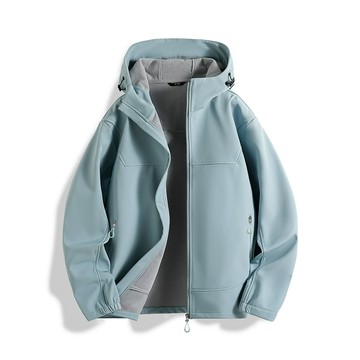 【臺北出貨】戶外登山服男女衝鋒衣 耐磨工裝外套 2025新款 軟殻戶複閤搖粒絨衝鋒衣 男戶外防水夾克 登山休閒男外套男