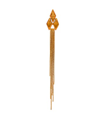 Patrizia Pepe - Fly-motif dangle earrings - women - Brass/Aluminium - One Size - Orange
