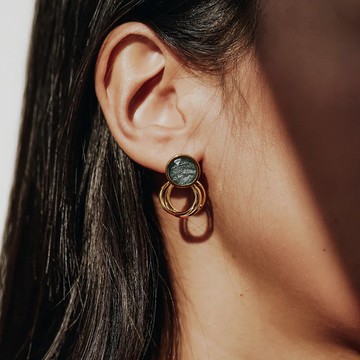 凱西綠瑪瑙耳環 CATHY'S EARRINGS