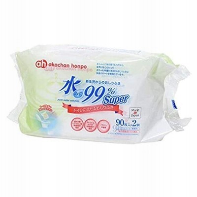 アカチャンホンポ 水99 Super 新生児からのおしりふき トイレに流せるおしりふき 180枚 通販 Lineポイント最大get Lineショッピング