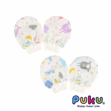 任-PUKU藍色企鵝 紗布印花手套