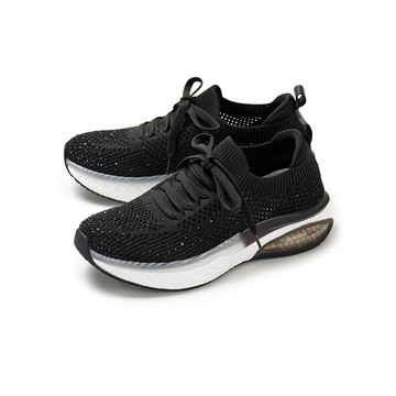 Sabon針織碎鑽輕量舒壓空氣休閒鞋 黑色 (10296629)