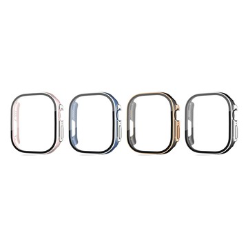 【山水之寶】Apple Watch Ultra3/Ultra2/Ultra 49MM保護殼 玻璃膜+保護框 雙色電鍍手錶防撞殼