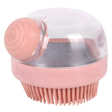 Truly House 洗澡按摩舒 寵物洗澡按摩梳/貓梳/狗梳/梳子 4D握感PRO款  粉色  1個