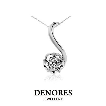 DENORES 糖心音符0.50克拉八心八箭美鑽鍊