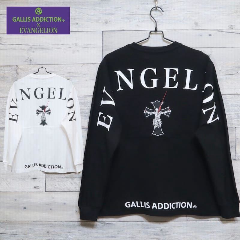 送料無料 メンズ 新世紀エヴァンゲリオン EVANGELION ガリス アディクション コラボ 長袖 Tシャツ ロンT リリス 刺繍 ユニセックス  レディース 白 黒 | LINEブランドカタログ