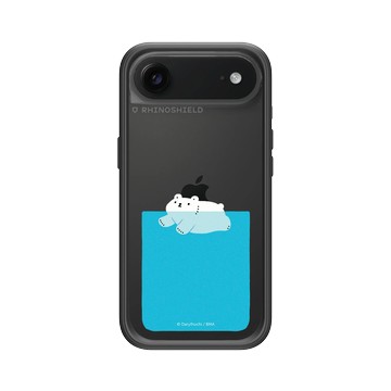 iPhone Air Mod NX -邊框背蓋組合 (相機按鈕) 黑 - 白白日記 Darylhochi - 手機殼中遊泳