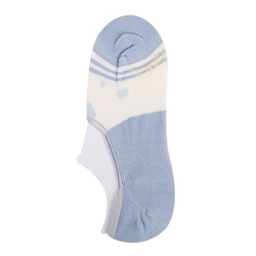MySocks高腳背144針棉質隱形襪-大點 - L大點藍