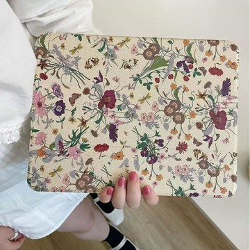 復古碎花 三折變形皮套 帶筆槽 適用 iPad Air M5 2025 13吋平板套 10代 9 8 7 mini7 6