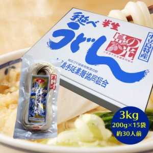 島の光 小豆島手延べ 半生うどん 3kg（約30人前）200g×15袋  手延べ うどん 島の光 半生 讃岐うどん