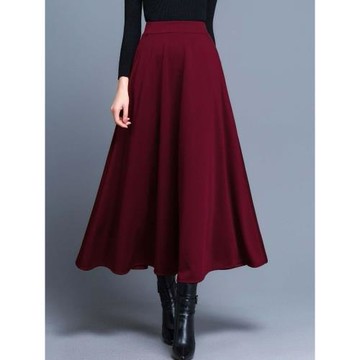 【有口袋垂感好】半身裙中長款大擺裙A字裙大碼百搭高腰跳舞裙子
