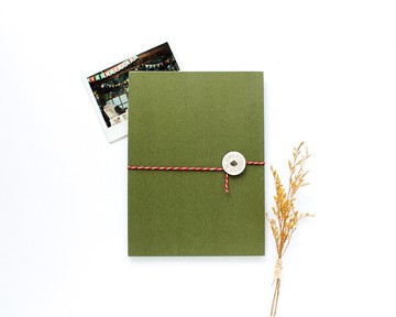 手作之 / 拉頁綁繩相本－綠色