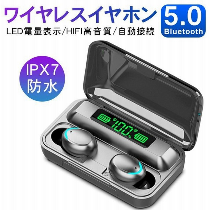 Bluetoothワイヤレスイヤホンhifiandroid指紋タッチ操作iphone5 0bluetoothipx7防水led残量表示 通販 Lineポイント最大get Lineショッピング