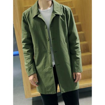 中長款風衣外套男士春秋季英倫大衣2025新款潮流商務工裝全棉夾克