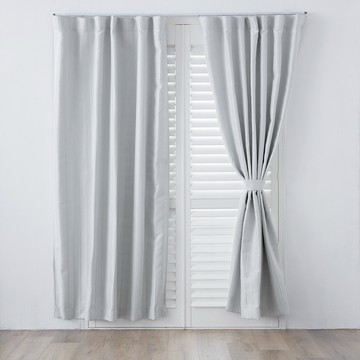 特力屋 日本隔熱窗簾 寬200x高165cm 羅曼 銀色