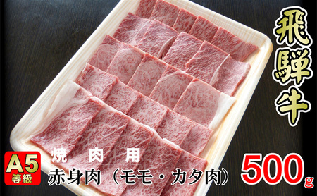 牛肉 飛騨牛 焼き肉 セット 赤身 モモ 又は カタ 500g 黒毛和牛 A5 美味しい お肉 牛 肉 和牛 焼肉 BBQ バーベキュー  