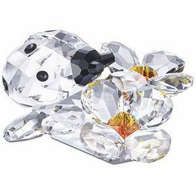 スワロフスキー Swarovski クリスタル 花とテントウムシ 842804 通販 Lineポイント最大1 0 Get Lineショッピング