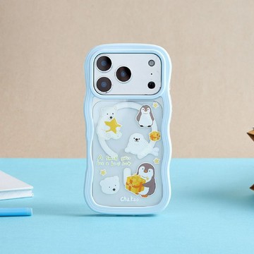 查高插畫冬日願望小禮雲朵波波MagSafe iPhone手機殼