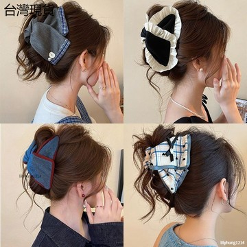 特價🈶韓系高級感鯊魚發卡 盤發頭飾 大號韓系復古三角抓夾女 高級感2026新款 大號鯊魚夾 髮夾後腦勺 盤發頭飾✧