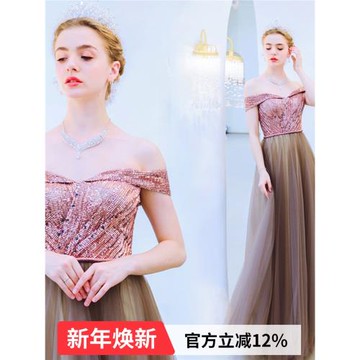 季末特惠 季末特惠晚宴年會藝考演出舞臺表演走秀晚禮服2062批發