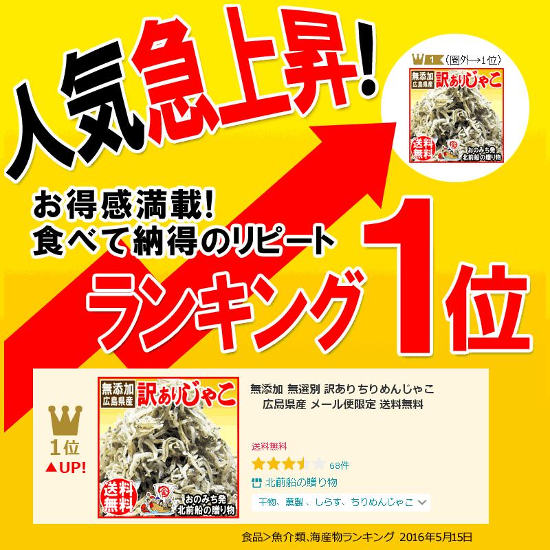 セール ちりめんじゃこ 140g 大きい 無添加 無選別 訳あり 広島県産 魚介 魚 メール便限定 送料無料