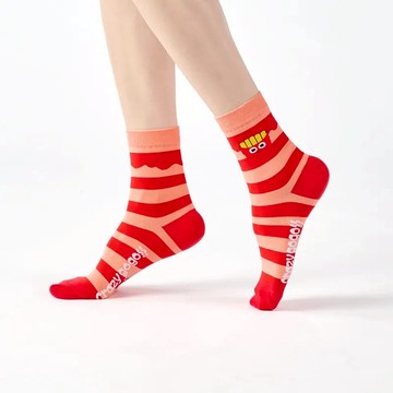 【Change Tone 襪子專賣店】小博士〈紅〉