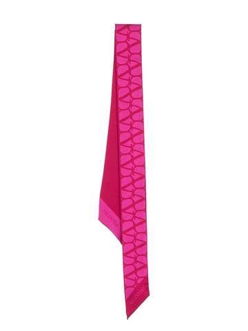 Valentino Garavani - Toile Iconographe silk bandeau scarf - women - Silk - One Size - Pink