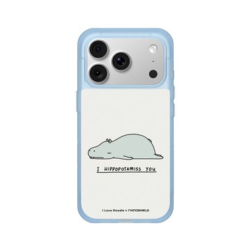 iPhone 18 Pro SolidX 晴空藍 - ilovedoodle (Lim Heng Swee) - I Hippopotamiss You 河馬