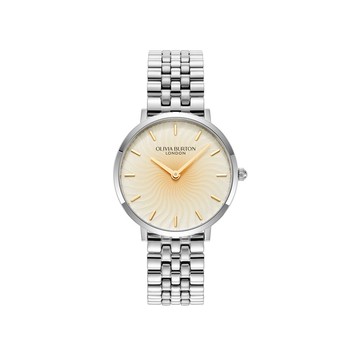 SIGNATURE光芒四射不鏽鋼女錶-淺金