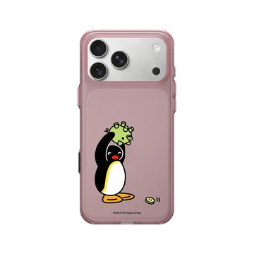 iPhone 17 Pro Max Clear (相機按鈕) 晶醺玫 - Pingu 企鵝家族 - Pingu - 月底了嗎？