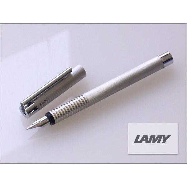 LAMY ラミー　logo ロゴ・ステンレスヘアライン　万年筆