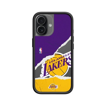 iPhone 17 Mod NX -邊框背蓋組合 (相機按鈕) 黑 - NBA - 熱血系列-洛杉磯湖人 L.A. Lakers - Sweat and tears