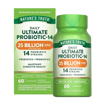 [Nature's Truth綠萃淨] 特級250億14株益生菌膠囊 (60粒/瓶)-特級250億14株益生菌膠囊