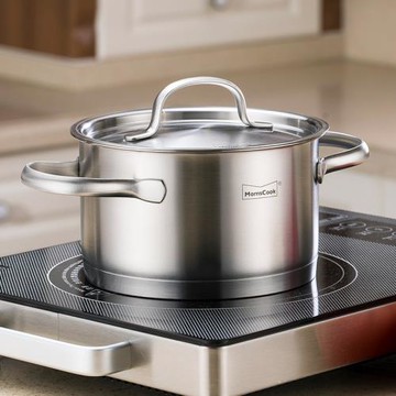 慕廚家用雙耳奶鍋304不銹鋼加厚燃氣灶電磁爐通用寶寶嬰兒輔食鍋