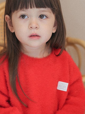 Kids Fur Touch Fall/Winter Knit [Red]