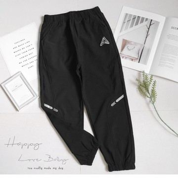 男大童 簡約圖標彈力舒適運動長褲 秋冬童裝 大童長褲 大童休閒褲 大童運動褲 大童褲 秋冬棉褲