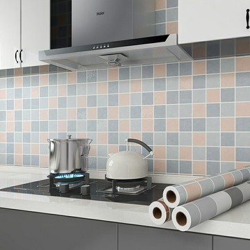 防油貼紙 自黏壁紙 防油壁貼 廚房防油貼紙防水自黏牆貼防火耐高溫加厚牆紙灶台用牆面牆壁貼紙耶誕節