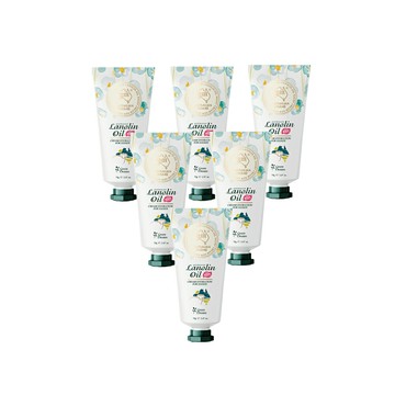 澳洲 G&M 花漾水潤綿羊油綿羊夜用護手霜含維他命E-綠野仙蹤(70g/支 6入組)