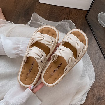 Vivilian踩在雲端感軟底超好穿扭結拖鞋