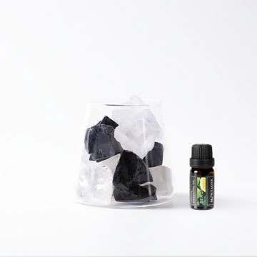 【Montagne】黑白晶｜富士山晶礦杯透明款（不贈杯蓋）｜佛手柑10ml_廠商直送