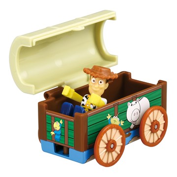 TAKARA TOMY 迪士尼玩具總動員 胡迪玩具箱 TOMICA合金車 R-DS05  1個