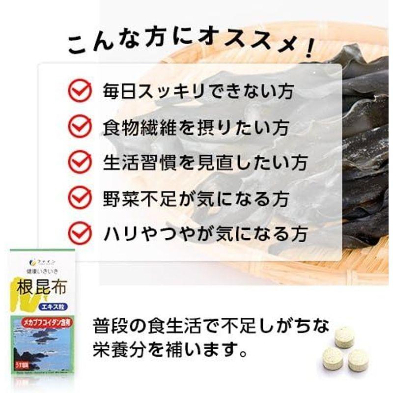 ファイン 根昆布粉末 無添加 ミネラル豊富 北海道産根昆布使用 国内生産 うす塩味 120g入り×2個セット