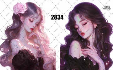 original sticker no.2834 人物貼紙 原創貼紙 原創人物貼紙 裝飾貼紙 cotton melody