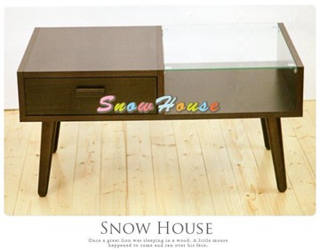 ╭☆雪之屋居家生活館☆╯雙拼茶几(胡桃)/DIY自組/收納櫃/置物櫃/置物桌/造型几/長方几 X326-04~06