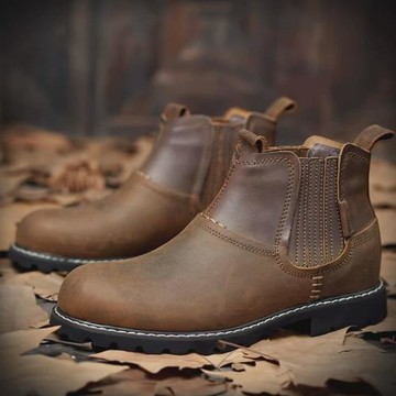 Men's handsome Retro Martin Boots Winter男機車短靴帥氣加絨靴